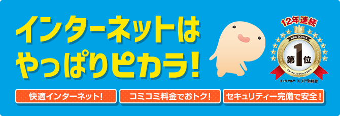 ピカラ光の魅力 四国限定インターネット光回線 ピカラ光 Pikara